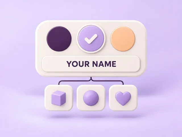 Illustration: Colour swatches, engraving and selectable product options.