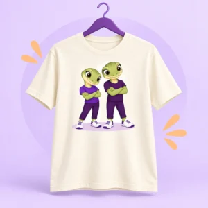 Ivory HookSpark shirt with our mascots