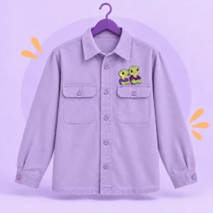 overshirt lavender — HookSpark original demo illustration